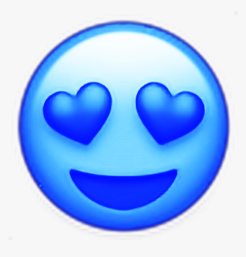 #freetoedit #emoji #love #hearts #hearteyes #blueheart, HD Png Download, Free Download