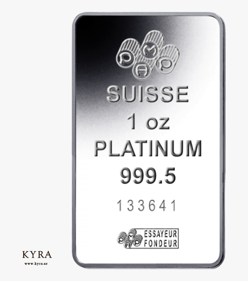 1oz Pamp Suisse Platinum Bar, HD Png Download, Free Download