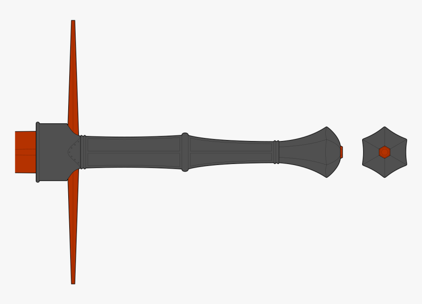 125cm Overall, 25cm Grip Pommel, 25cm Guard, HD Png Download, Free Download