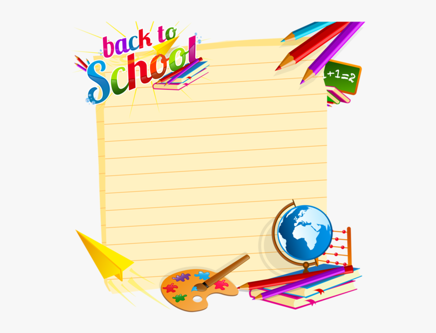 Transparent Back To School Border Clipart, HD Png Download, Free Download