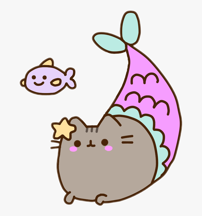 Pink Coloring Food Pusheen Cat Book, HD Png Download, Free Download