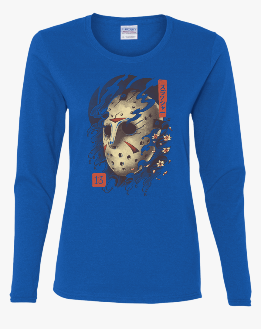 Oni Jason Mask Women"s Long Sleeve T-shirt, HD Png Download, Free Download
