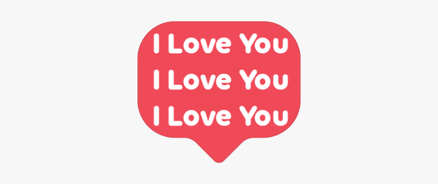 #iloveyou #chat #bubble, HD Png Download, Free Download