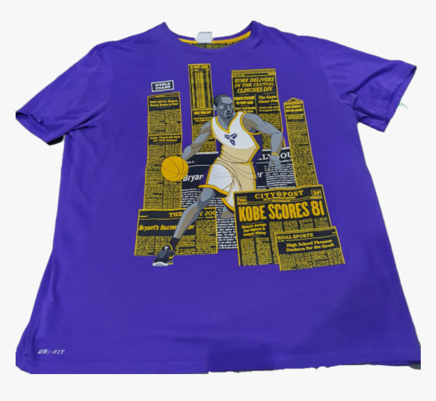 Kobe Bryant La Lakers Dri Fit Tee, HD Png Download, Free Download