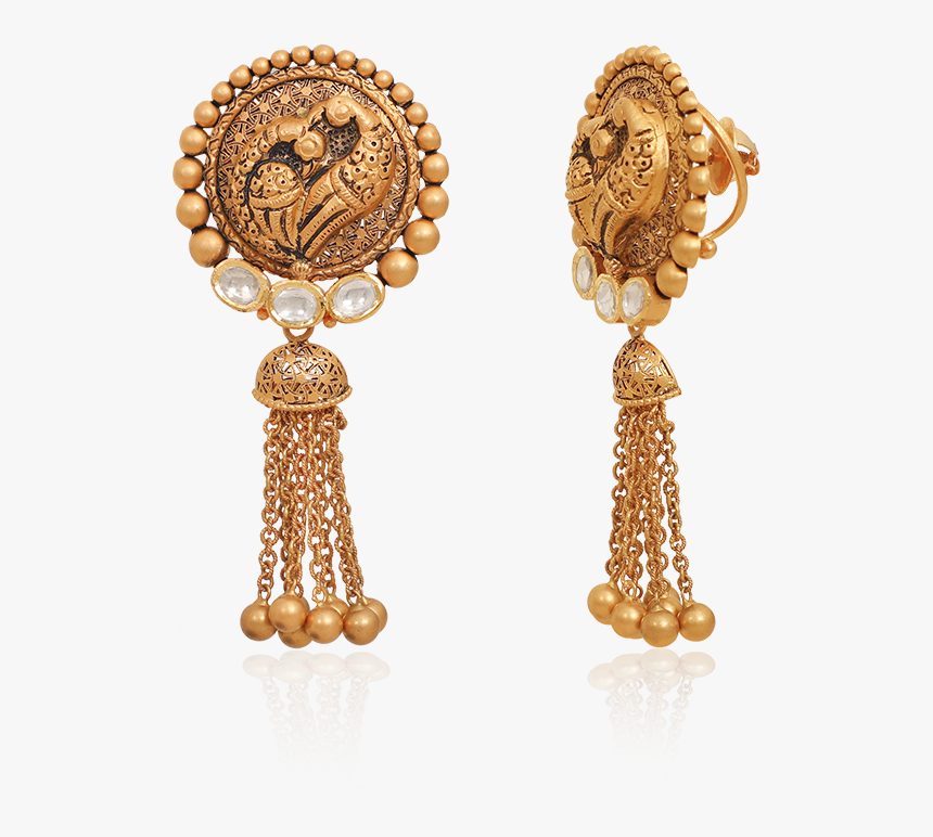 Ethnic Peacock Filigree Earrings, HD Png Download, Free Download