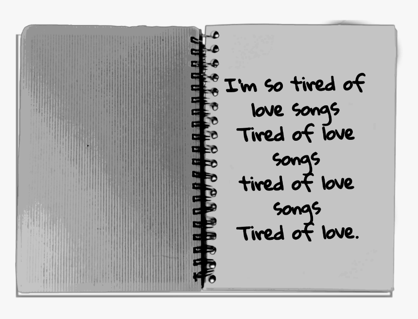 #freetoedit #imsotired #lauv #love #note #notebook, HD Png Download, Free Download