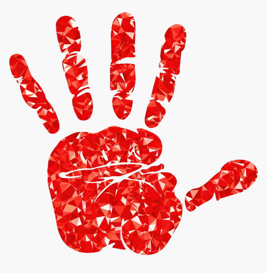Bloody Handprint Png Clip Art Image, Transparent Png, Free Download