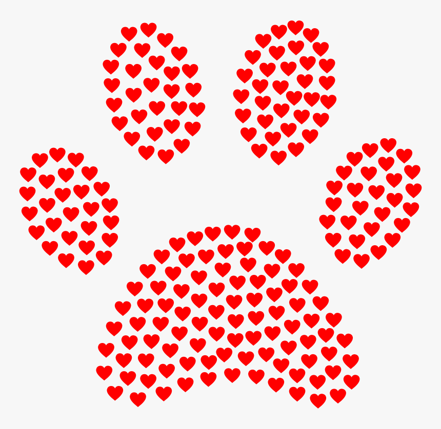 Paw Print Hearts, HD Png Download, Free Download