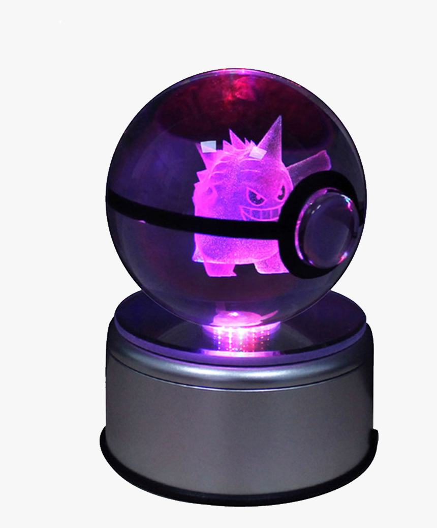 Color Changing Gengar Crystal Pokeball, HD Png Download, Free Download