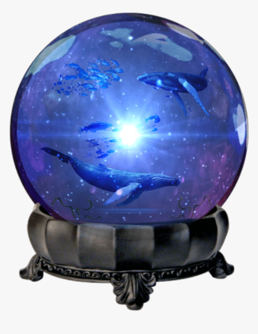 #crytalball #crystal #ball #whales #ballenas #bola, HD Png Download, Free Download