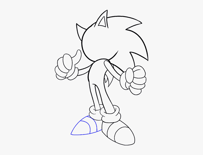 Sonic The Hedgehog Drawing Beautiful Image, HD Png Download, Free Download