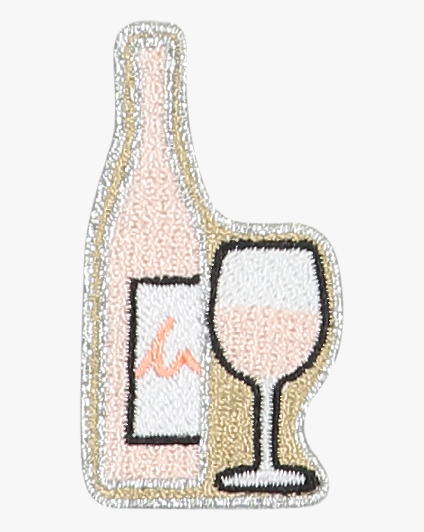 Rosé Wine Sticker Patch - Cross-stitch, HD Png Download, Free Download