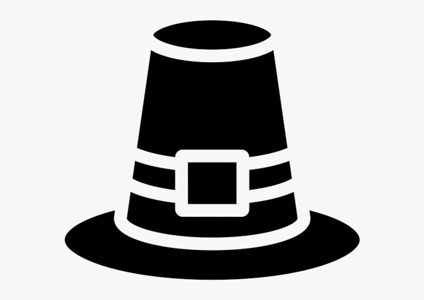 Pilgrim Hat Rubber Stamp Fedora Free Transparent Clipart, HD Png Download, Free Download