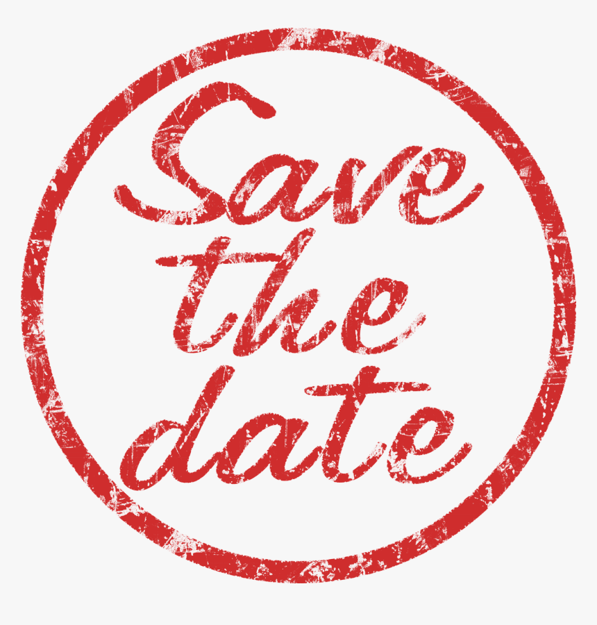 Save The Date Stamp - Save The Date Png, Transparent Png, Free Download