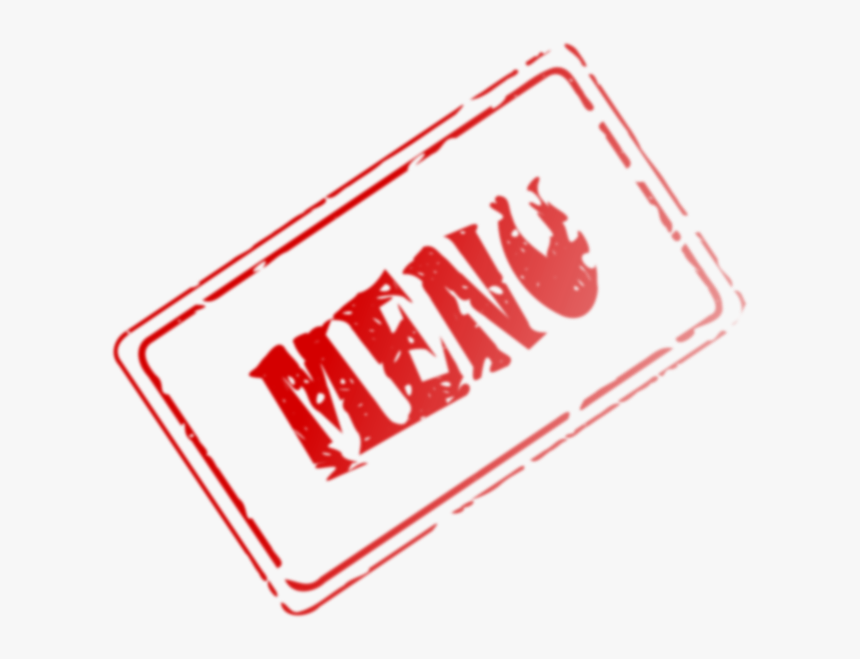 Menu Rubber Stamp Clip Art Free Vector - Clipart Menus, HD Png Download, Free Download