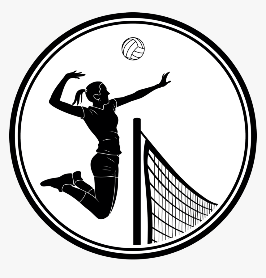 Volleyball Clip Women Transparent Clipart Free Ya Png - Clip Art Volleyball, Png Download, Free Download