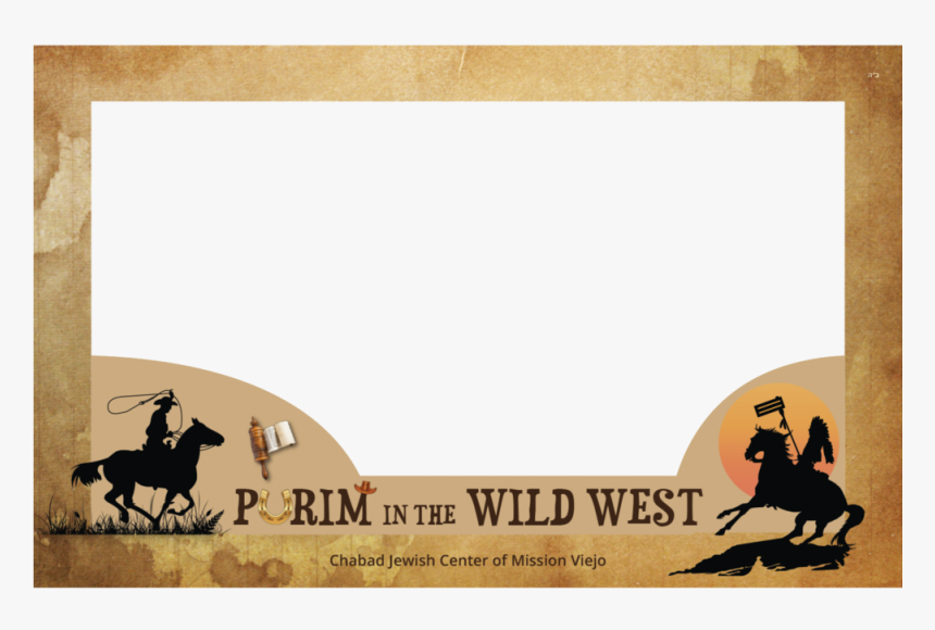 Transparent Western Frame Png - Cowboy Photo Booth Frame, Png Download, Free Download