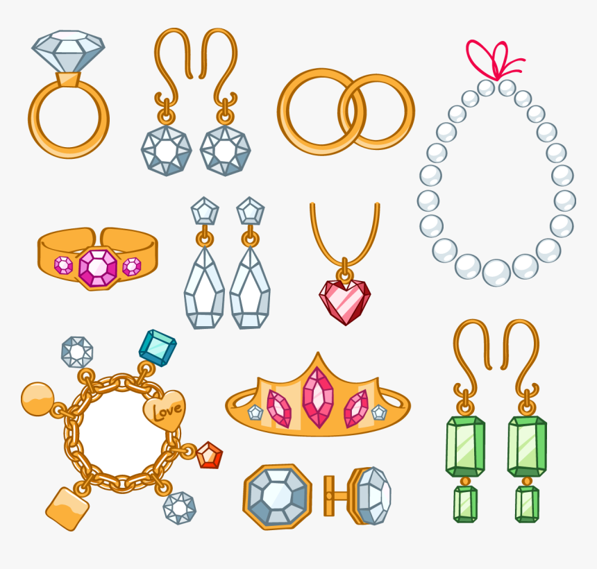 La Joyer A Collar - Cartoon Jewellery Clipart, HD Png Download, Free Download