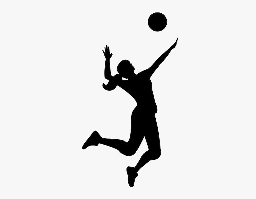 Volleyball Silhouette, HD Png Download, Free Download