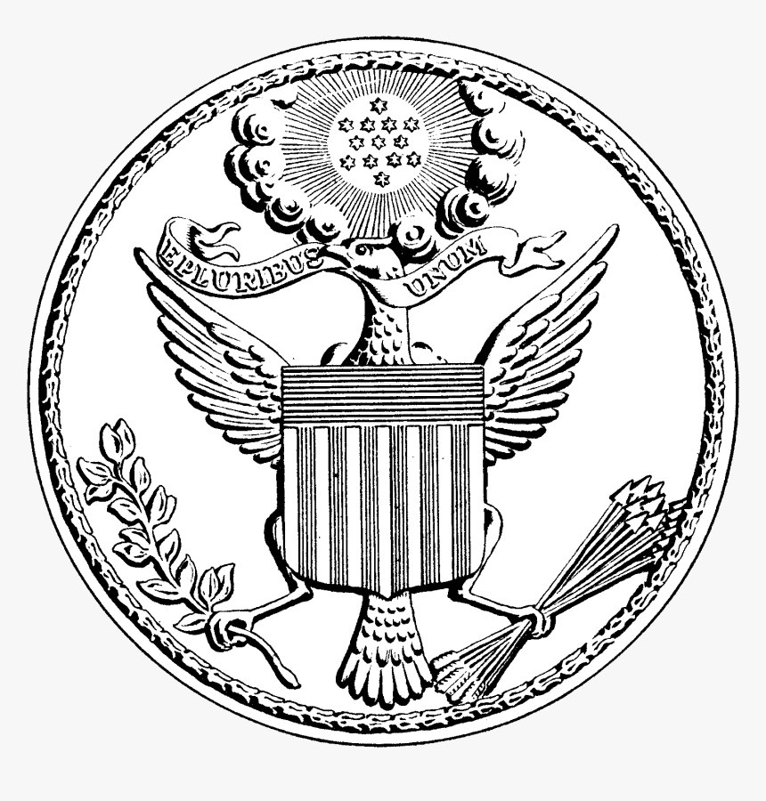 Image Us Great Seal - Us History Black And White Drawing, HD Png Download, Free Download