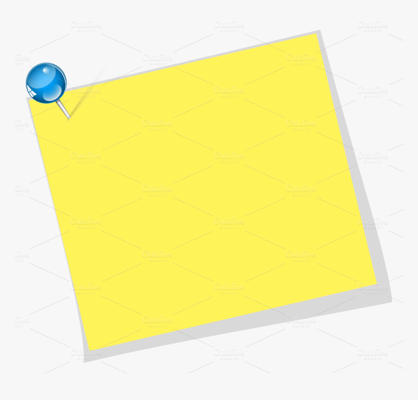 Paper Material Rectangle Yellow - Rectangular Clipart Sticky Notes, HD Png Download, Free Download