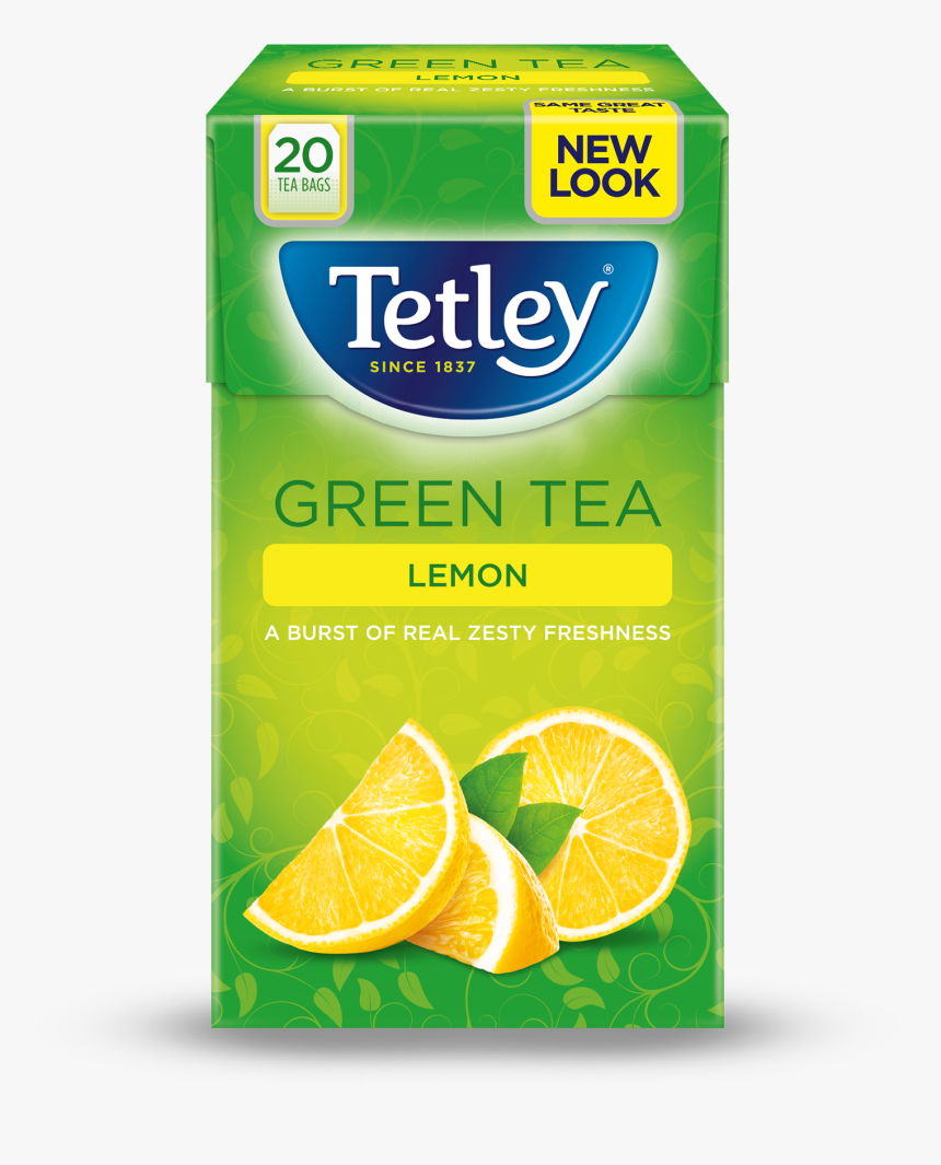 Green Tea Lemon 20s - Green And Lemon Tea, HD Png Download, Free Download