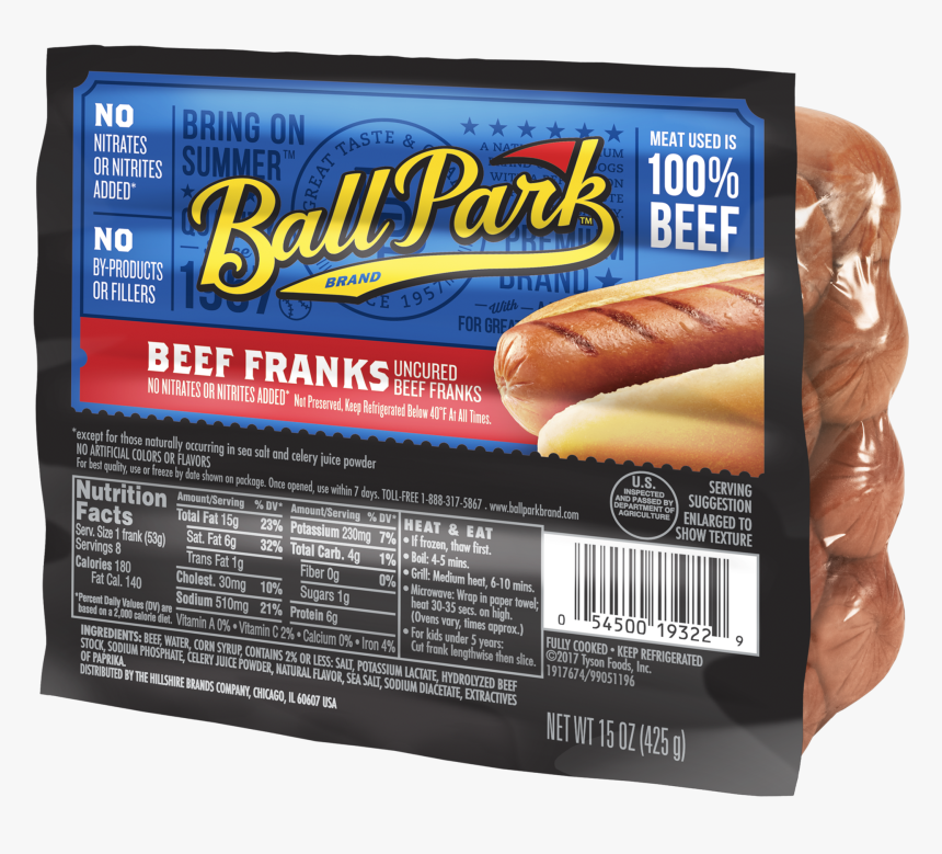 Ball Park Beef Franks, HD Png Download, Free Download