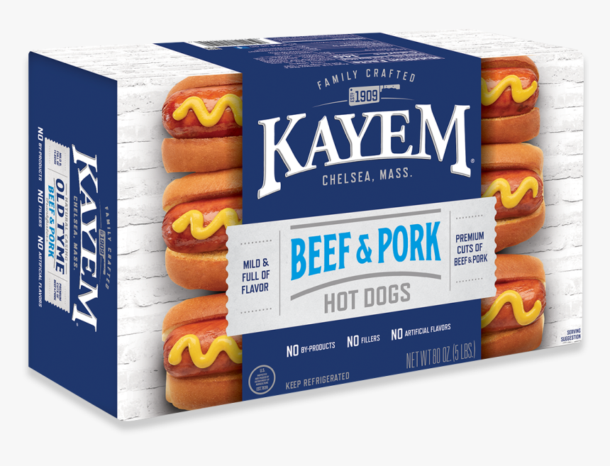 Kayem Beef And Pork Hot Dogs, HD Png Download, Free Download