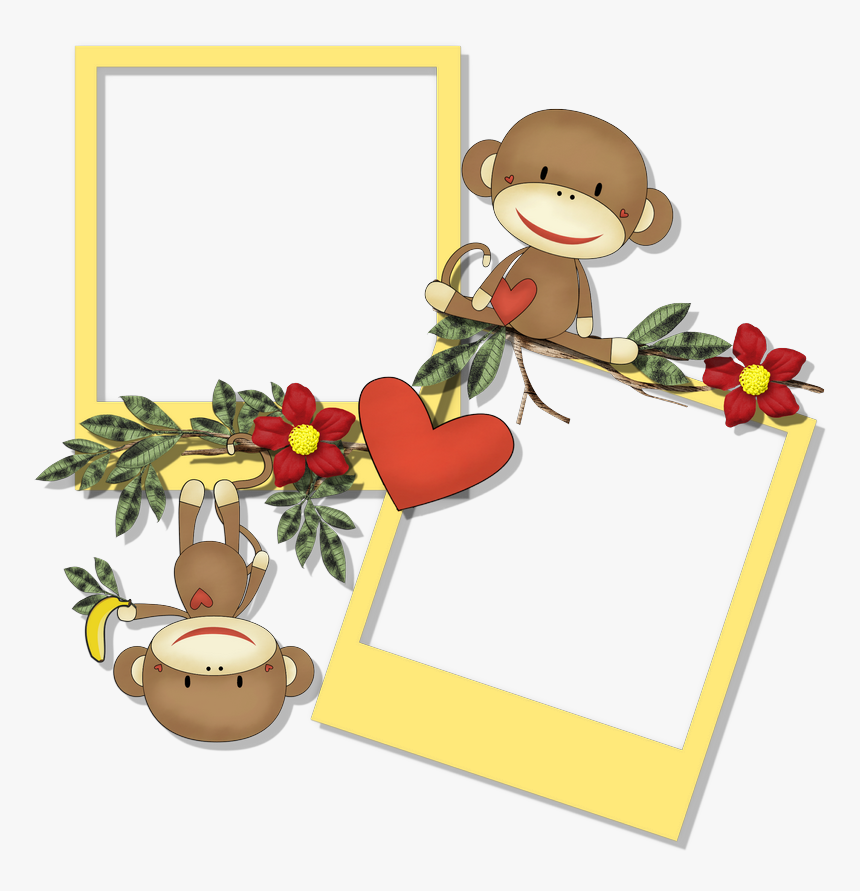 Cheyokota Digital Scraps - Frame Monkey Png, Transparent Png, Free Download