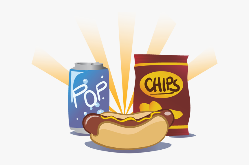 Hotdog And Chips Clipart, HD Png Download, Free Download