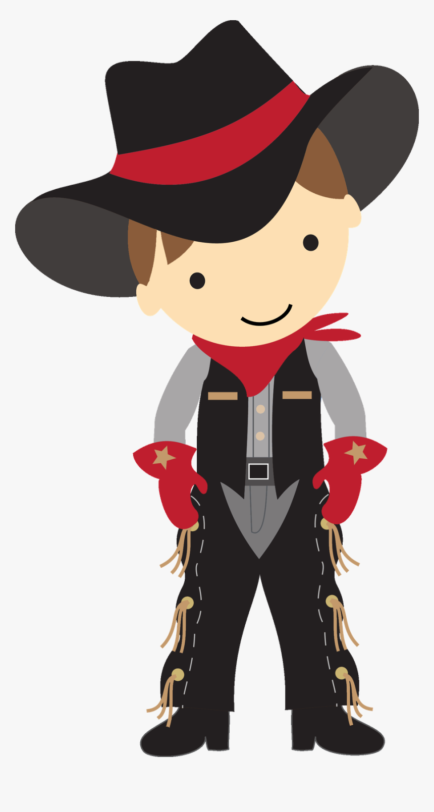 Clip Art Cowgirl Clip Black - Cowboy Clipart, HD Png Download, Free Download