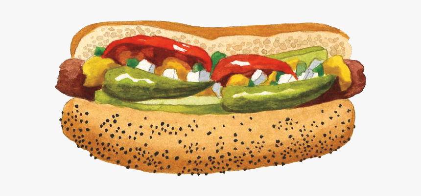 Chicago-style Hot Dog, HD Png Download, Free Download