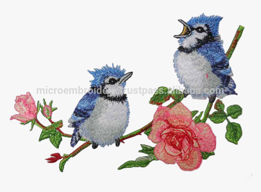 The Embroidey Design For Blanket, Garment And Oem Service - Blue Jay, HD Png Download, Free Download