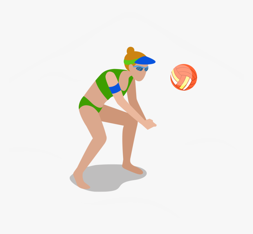 Beach Volleyball Clip Art - Volleyball, HD Png Download, Free Download