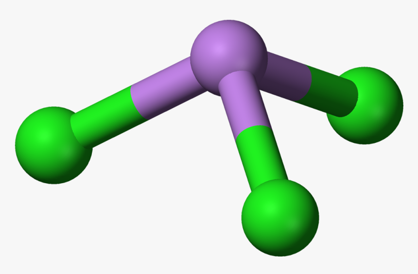 Ball And Stick Model Of Arsenic Trichloride - Arsenate Ion, HD Png Download, Free Download