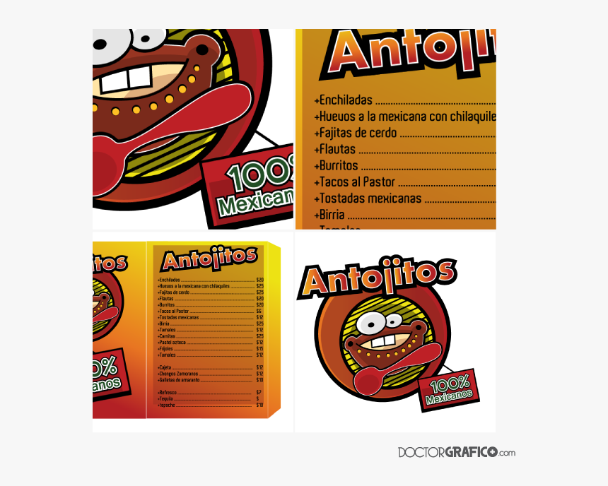 Diseno De Aplicacion Grafica Comida Mexicana Guadalajara - Orange, HD Png Download, Free Download