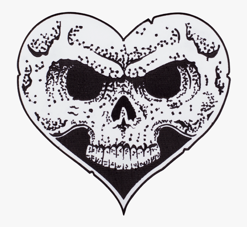 Heart Skull Patch - Heart Skull Alexisonfire, HD Png Download, Free Download