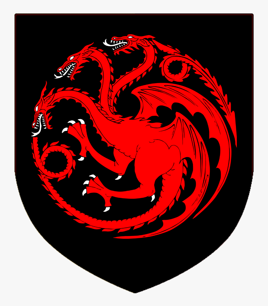 Targaryen Shield - Game Of Thrones Houses Sigil, HD Png Download, Free Download