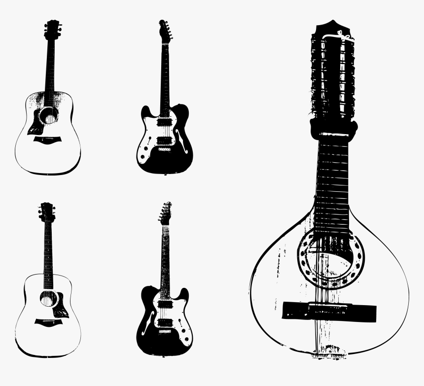 Vector String Instruments Guitar Instrument Les Paul - Guitar Vector, HD Png Download, Free Download