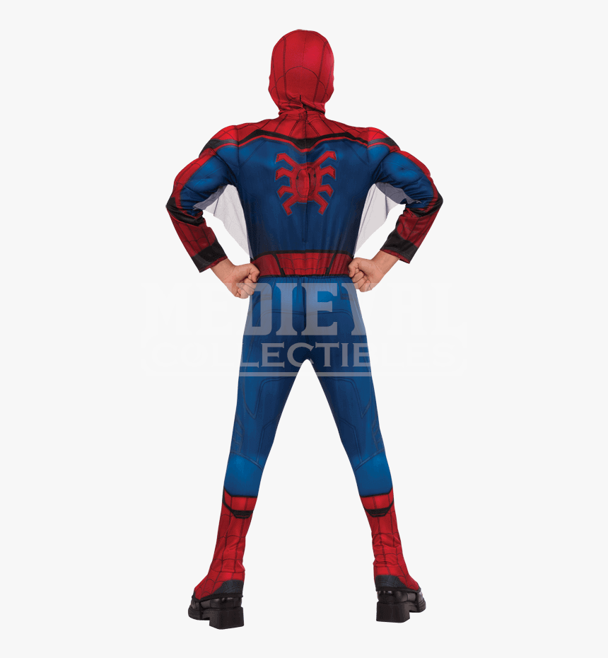 Kids Deluxe Spider Man Homecoming Costume - Costum Cu Omul Păianjen, HD Png Download, Free Download