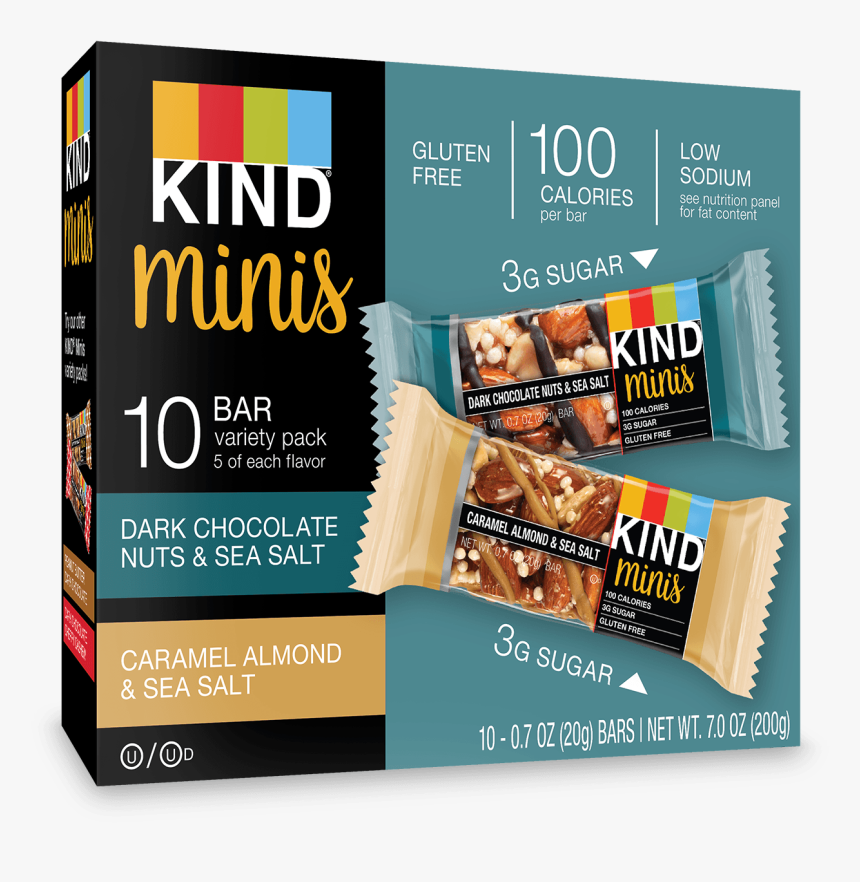 Kind Minis Caramel Almond And Sea Salt, HD Png Download, Free Download