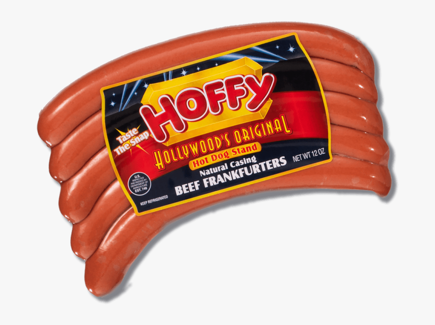 Hollywood’s Original Natural Casing Premium Beef Frankfurters"class=" - Hoffy Premium Beef Franks, HD Png Download, Free Download