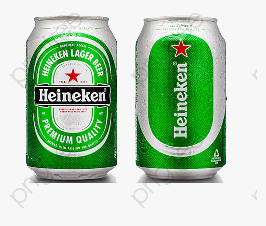 Transparent Beer Clipart - Heineken Can Back, HD Png Download, Free Download