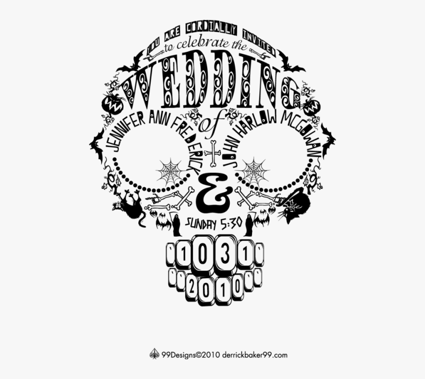 Transparent Our Wedding Png - Halloween Wedding Clip Art, Png Download, Free Download