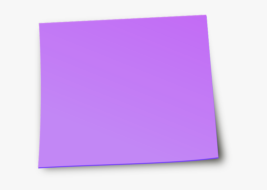 Purple Sticky Note Png, Transparent Png, Free Download