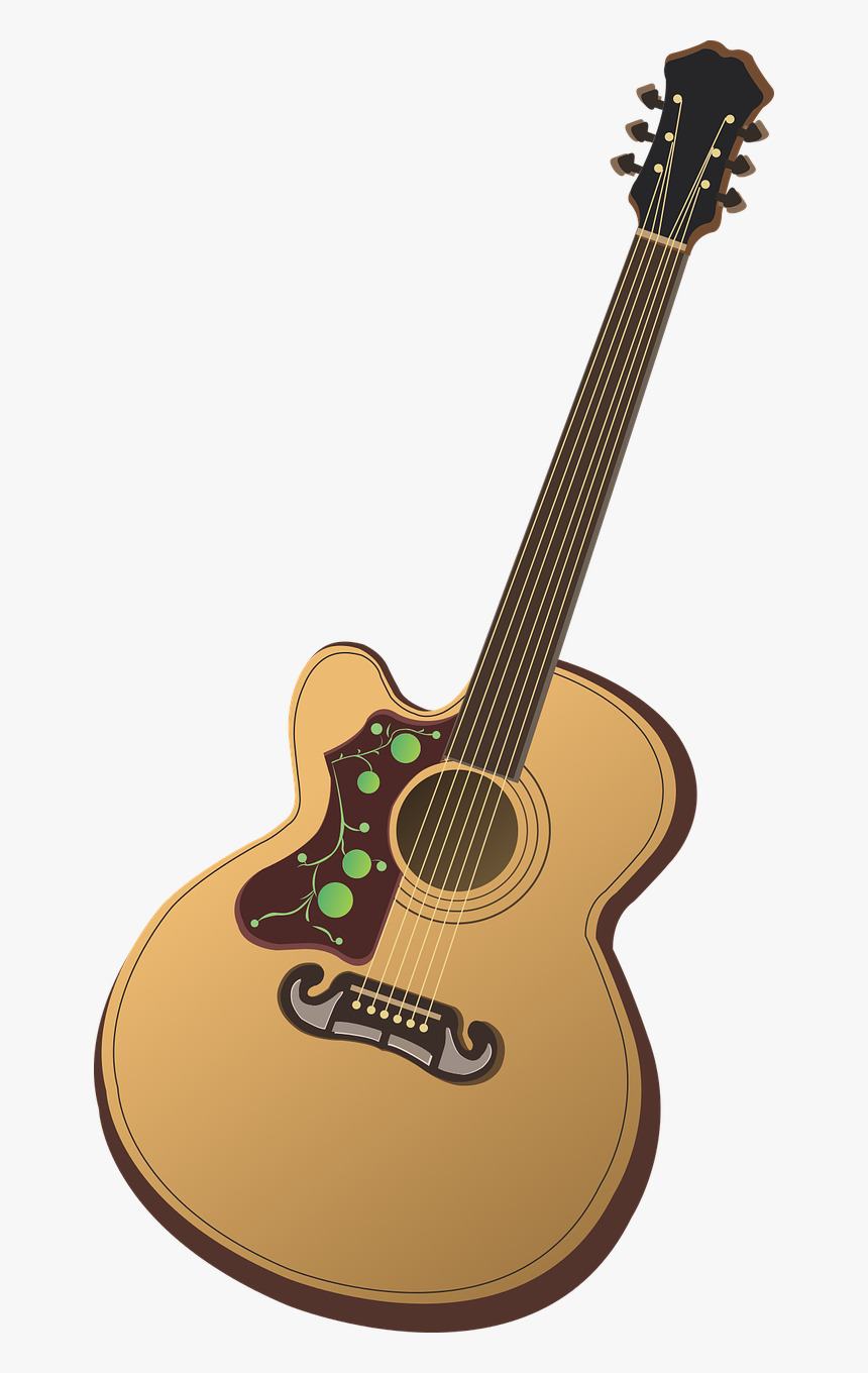Guitar Guitar Vector Folk Guitar Free Picture - Imagen De Guitarra Png, Transparent Png, Free Download