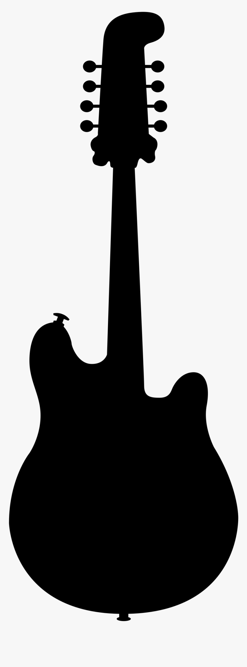 Mandolin Silhouette At Getdrawings, HD Png Download, Free Download