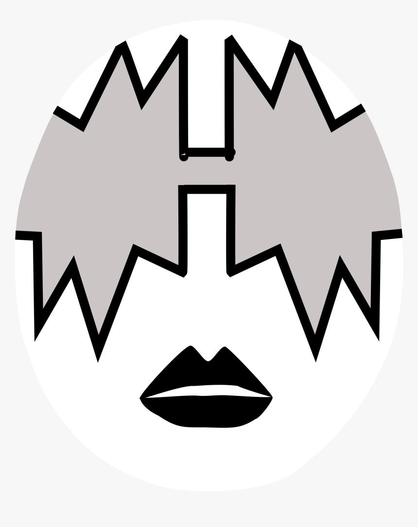 Kiss Band Face Paint , Png Download - Kiss Ace Frehley Makeup, Transparent Png, Free Download