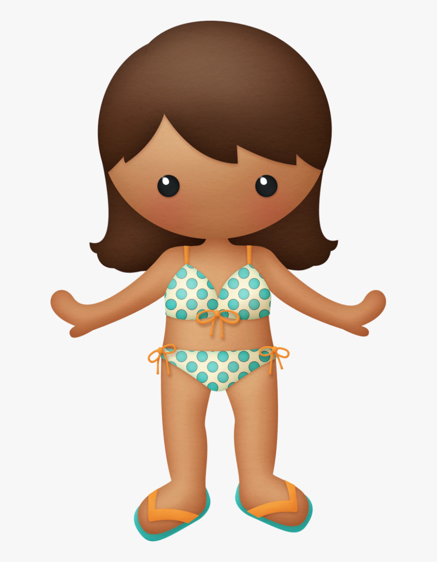 Transparent Magnet Clip Art - Beach Girl Clipart, HD Png Download, Free Download