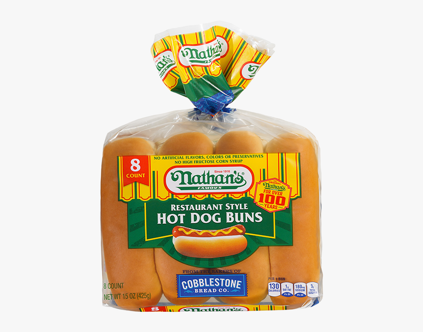 Hot Buns - Nathan's Hot Dogs, HD Png Download, Free Download